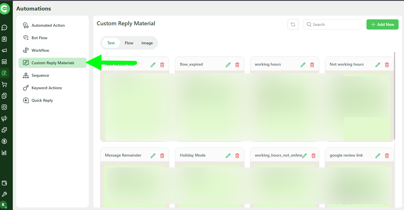 Navigate to Automations from the KWIC dashboard