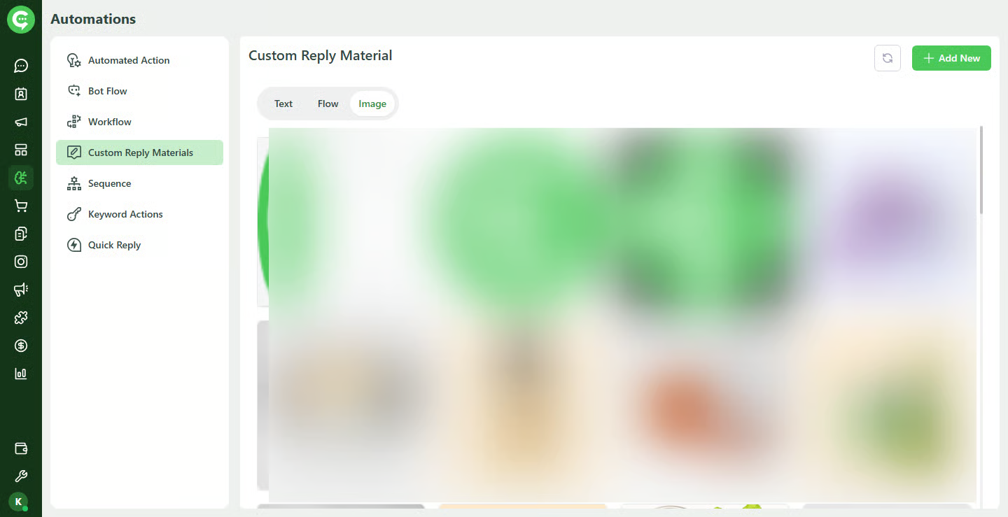 Assign a flow to a keyword action in KWIC